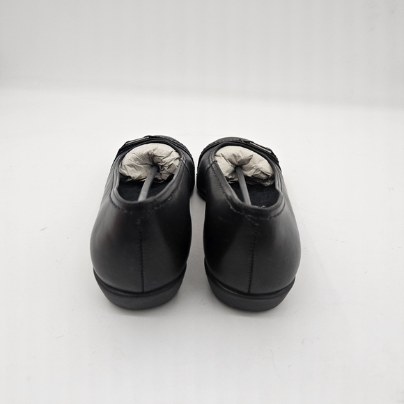 NIB Walking Cradle Flynn Black Leather Slip On Ballet Flats Shoes Size 5 - Picture 6 of 13